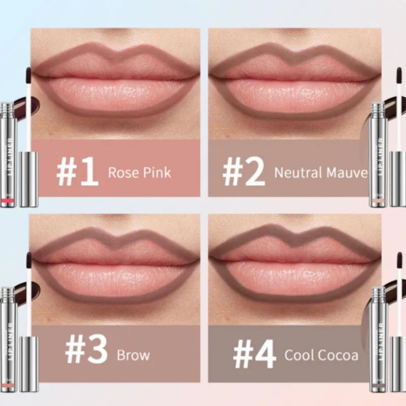 Peel & Stay Lip Liner – 4 Farben, Matt & Wasserfest